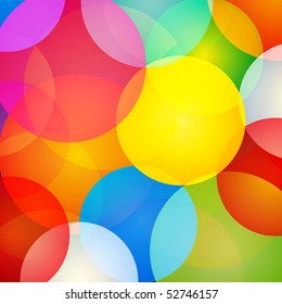 abstract colorful circles vector illustration