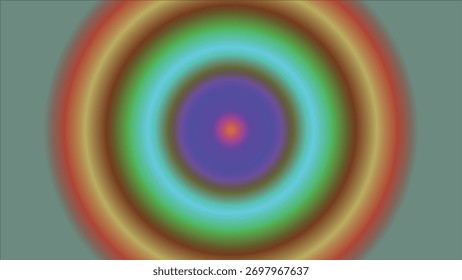 Abstract colorful circular gradient background design with vibrant concentric rings creating a mesmerizing visual effect suitable for creative projects