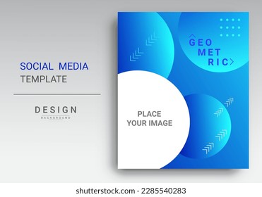 Abstract colorful circular shape geometric design background vector