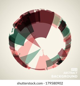 abstract colorful city building pattern background
