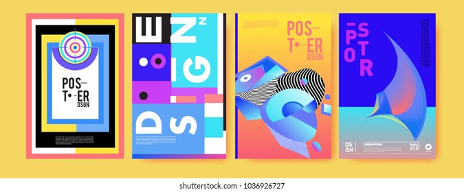 2022 Colorful Set Happy New Year Stock Vector (Royalty Free) 2072517587 ...