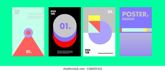 
Abstract colorful collage poster design template. Cool geometric and retro cover design. Blue, yellow, red, orange, pink and green background. Vector banner poster template in Eps10.
