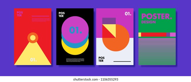 
Abstract colorful collage poster design template. Cool geometric and retro cover design. Blue, yellow, red, orange, pink and green background. Vector banner poster template in Eps10.
