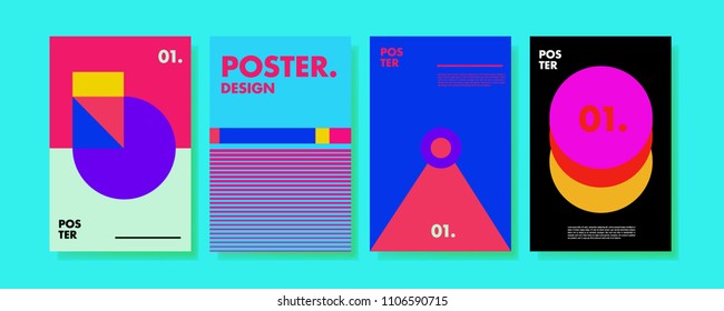 Cover Poster Design Template Magazine Trendy Stock Vector (Royalty Free ...