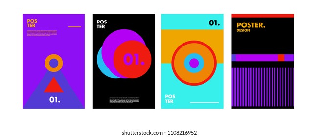 Cover Poster Design Template Magazine Trendy Stock Vector (Royalty Free ...