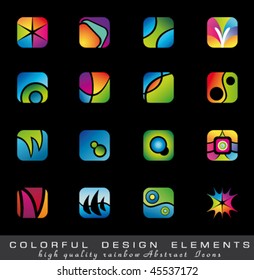 Abstract Colorful collection of Design Elements