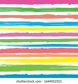 abstract colorful colors paint brush and strokes,  stripes pattern background. nice  colors brush strokes and hand drawn with horizontal lines pattern background 