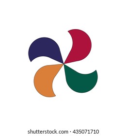 abstract colorful company logo design vector illustration