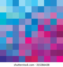 Abstract colorful composition of squares. Vector image.