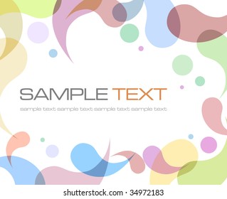 Abstract colorful composition - vector illustration