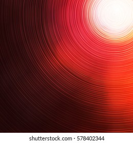 Abstract Colorful Concentric Circles Pattern on Blurred Background, Vector Design