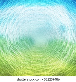 Abstract Colorful Concentric Circles Pattern on Blurred Background, Vector Design