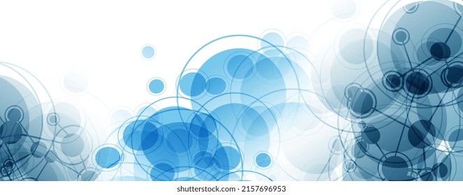 Abstract colorful concept with molecule pattern background. Vector illustration.	

