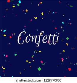 Abstract colorful confetti background