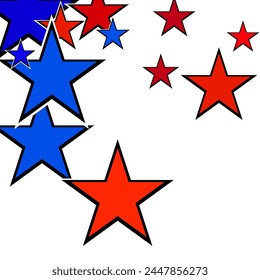 Abstract colorful confetti background. Isolated on the white.  Blue pink gold vector star background sparkle pattern.