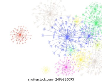 Abstract colorful confetti background. Isolated on the white.   New Year party design.
