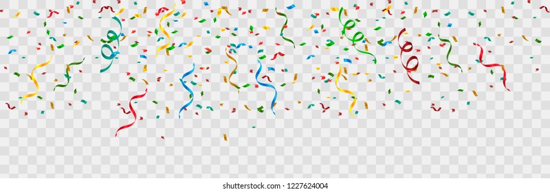 Abstract colorful confetti background. vector illustration