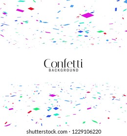 Abstract colorful confetti background vector