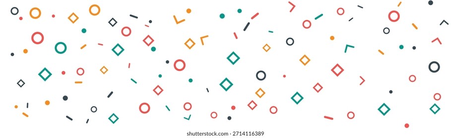 Abstract Colorful confetti vector design.