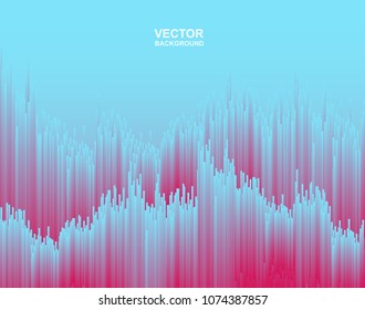  Abstract. colorful consisting of lines. sound wave dynamic concept. modern  background .Vector 