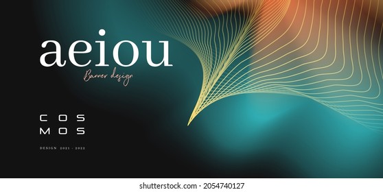 Abstract colorful cosmos background design.  Modern color background.