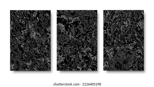 Abstract colorful cover background set 