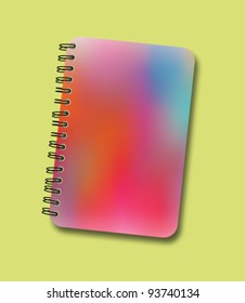 Abstract Colorful Cover Notebook Vector