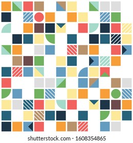 Abstract colorful cover square of decoration background. You can use for poster, artwork, template. illustration vector eps10