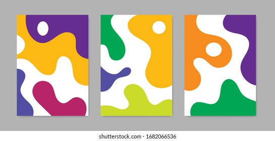 Abstract colorful covers set. - Vector.
