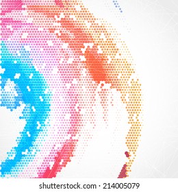 Abstract colorful creative circles background design