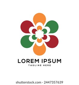 Abstract colorful creative modern design vector logo template
