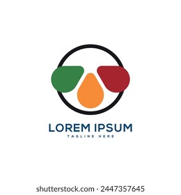Abstract colorful creative modern design vector logo template