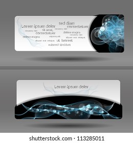 Abstract colorful creative modern vector banner set
