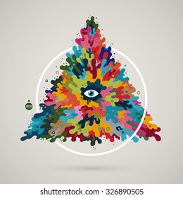 Abstract colorful creature. EPS10
