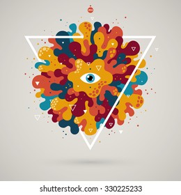 Abstract colorful creature. EPS10