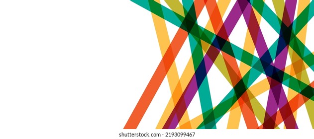 Abstract colorful crossed lines, Vector Background