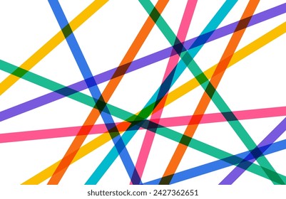 Abstract colorful crossed lines, Vector Background