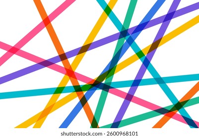 Abstract colorful crossed lines, Vector Background