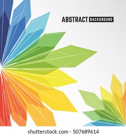 abstract colorful crystal background for leaflet, brochure, flyer, presentation and other design. Vector illustration