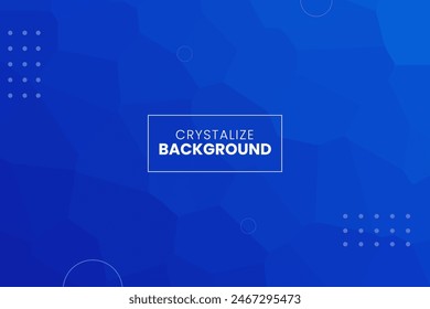 Abstract colorful crystallized background wallpaper, geometric, polygon and triangle shaped mosaic background blue color use for business promotion on poster, flyer, invitation card