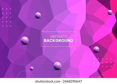 Abstract colorful crystallized background wallpaper, geometric, polygon and triangle-shaped mosaic background, perfect use for business promotion on posters, flyers, and invitation cards