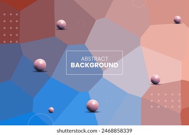 Abstrakter farbenfroher, kristallisierter Hintergrund-Bildschirmhintergrund, geometrischer, polygonförmiger und dreieckiger Mosaik-Hintergrund, perfekte Verwendung für die Geschäftsförderung auf Plakaten, Flyern und Einladungskarten