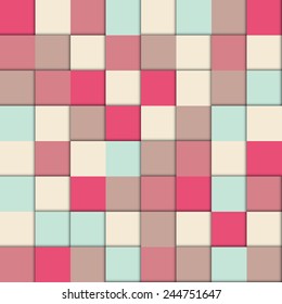 Abstract Colorful Cube Design Template. Seamless Colorful Pattern. Vector illustration