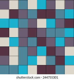 Abstract Colorful Cube Design Template. Seamless Colorful Pattern. Vector illustration