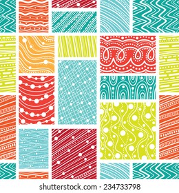 Abstract colorful cubes seamless background pattern design (vector illustration)