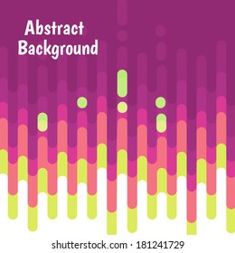 Abstract colorful curve background design. Vector illustration