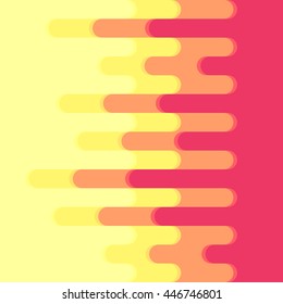 Abstract colorful curve background. Rounded stripes flat design vector illustration.