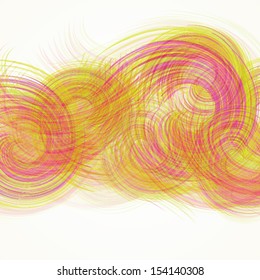 Abstract colorful curve background. Vector illustration