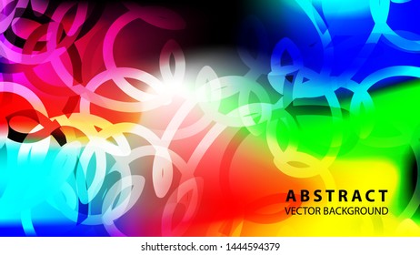 Abstract Colorful Curve Line Background with gradient color - vector