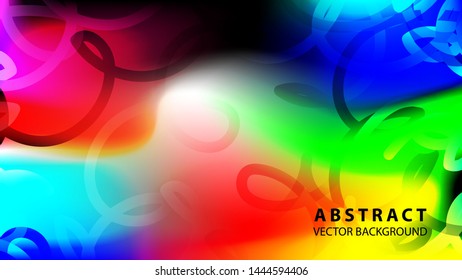 Abstract Colorful Curve Line Background with gradient color - vector